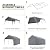 Magshion 10x20ft Carport Canopy, Heavy Duty Portable Garage with Removable Sidewalls & Zipper Doors, UV Resistant Waterproof Anti-Snow Roof Shelter for Cars, Trucks, Boats, Outdoor Storage, Parties