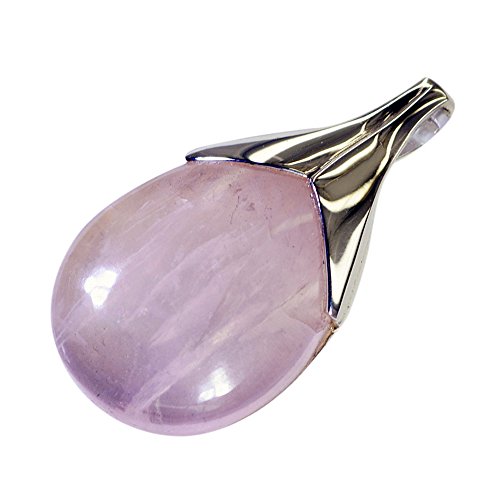 Collier quartz rose naturel et argent sterling pour un style doux fait main