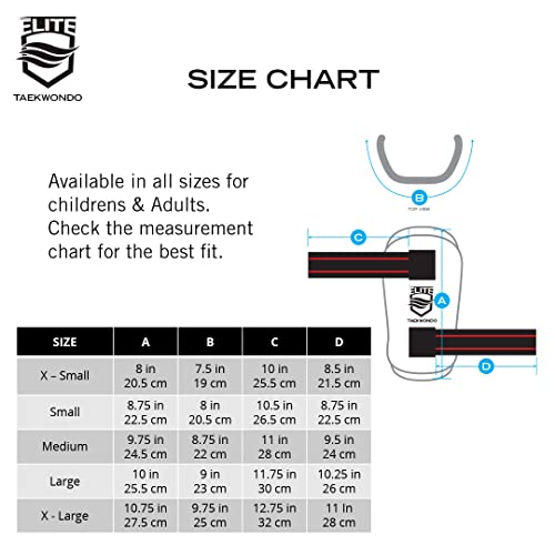 ELITE – Taekwondo Forearm guard for kids & adults (TKD protector) (Large)