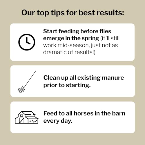 Formula 707 MultiFly Feed-Thru Fly Control Pellets for Horses - Palatable & Safe Fly Population Reduction (10 lb Bag - 182 Servings)