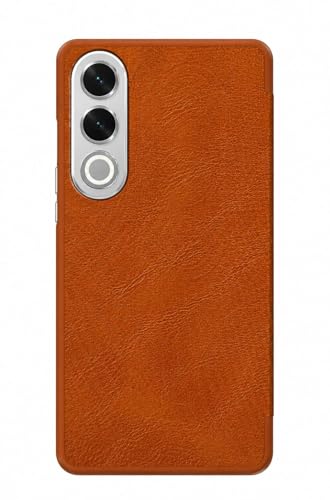 Image of WHITBULL Business Style Horizontal Magnetic Flip Leather Case for vivo V70 FE 5G (Brown)