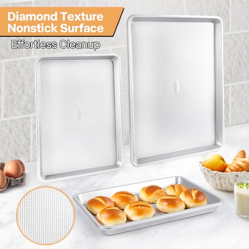 Heavy-Duty Non-Stick Baking Sheet Set - 3-Piece - Image 4