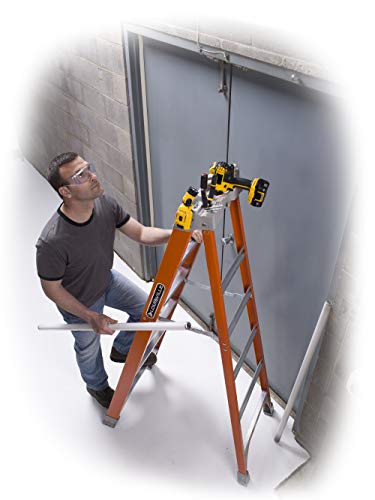Louisville Ladder FS1523 FS1512 12' fiberglass ladder, 12 Feet, Orange