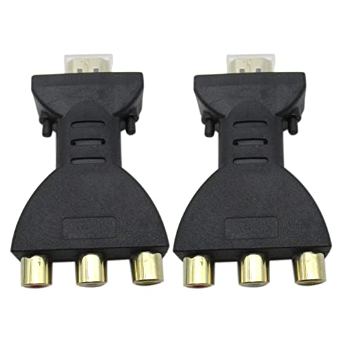 Adaptador HDMI Macho a 3 RCA Hembra 2-Pack miniatura 5