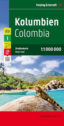 Colombia, mapa plegado de carreteras. Escala 1:1.000.000 Freytag & Berndt: Wegenkaart 1:1 000 000: AK 189 (Auto karte)