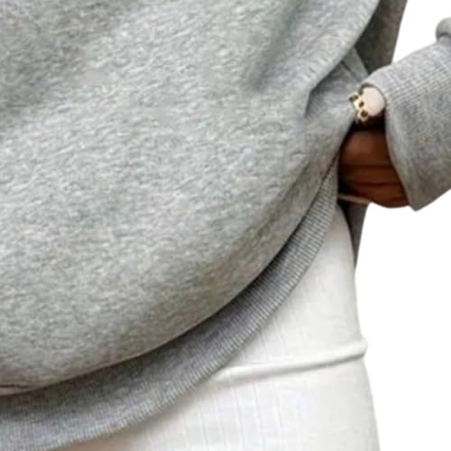 Furundly Off the Shoulder Sweatshirt Women Long Sleeve Oversized Pullover - image 4
