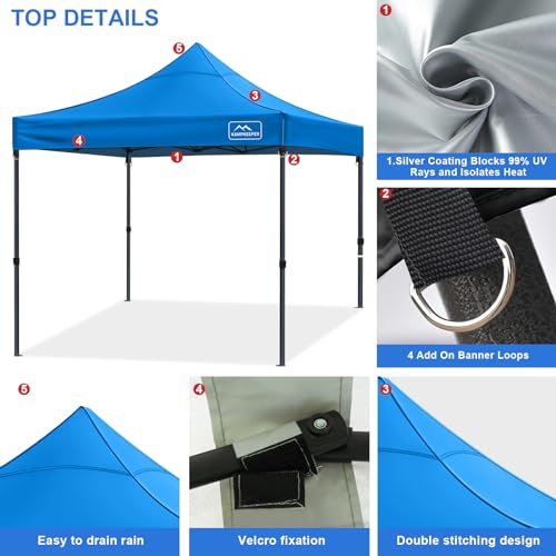 Image of Canopy Replacement Top Cover Roof for 10x10 Peak Straight Leg Canopy Tent