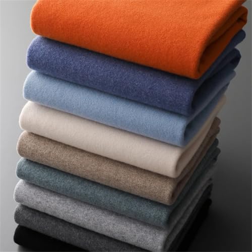 Men’S Oversized Wool Sweater O-Neck Loose Knit Pullover Long Sleeve Soft Warm Winter Jumpers Blue3