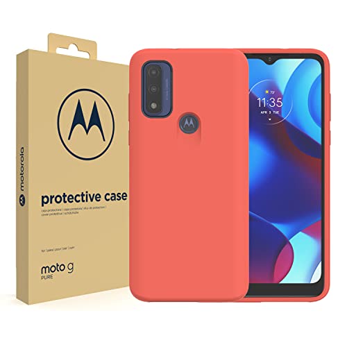 Image of Motorola Moto G Pure (2021) Protective Case- Precision fit, Stylish Shock Absorbing Phone Cases - Living Coral