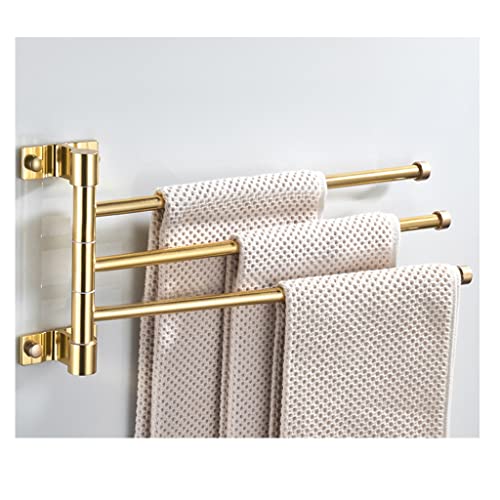 Porte-serviette pliable en aluminium et barres de serviette murales pour salle de bain