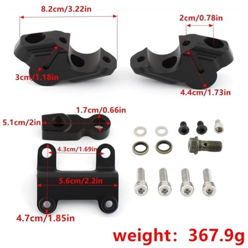 Guidon Riser Clamp pour MT07 2021 2022 2023 Accessoires Moto CNC - 2