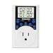 KMASHI Timer Switch Outlet-15A/1800W Programmable Multifunctional Infinite Cycle Plug-in Digital Countdown Energy-saving Timer Socket for Appliances, Lights, Sprinklers Etc.
