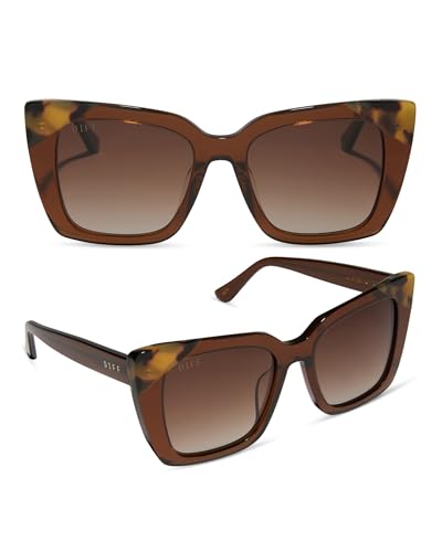 DIFF Lizzy Designer Cat Eye Sunglasses for Women UV400 Protection