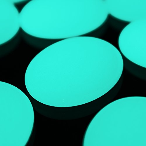 Alan Stone Glow in The Dark Gravel, Garden Decorative Glow Pebbles Stones,Glow Rocks for Fish Tank Aquarium Outdoor Backyard Walkway Decor (Big Oval 2.5-3cm, Blue Green)