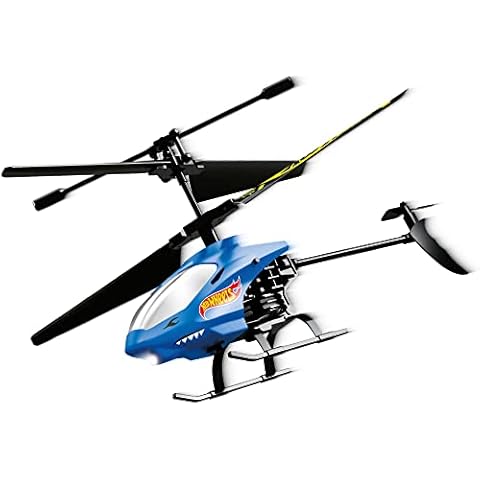 Hot Wheels Helicopter, Remote Control Shark Bite, RC 2 Channel with Gyro Control, Easy to Fly with lights, Crash Proof, Licensed Toy for kids by Bladez Toyz Cover