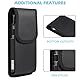 Smartphonetasche Gürteltasche, Handytasche Gürtel Herren, 6.5 Vertikale Handy Gürteltasche Hüfttasche Bauchtasche für iPhone 15 14 13 12 11 Pro Max Klein MännerHandytasche Kartenhalter Werkzeughalter