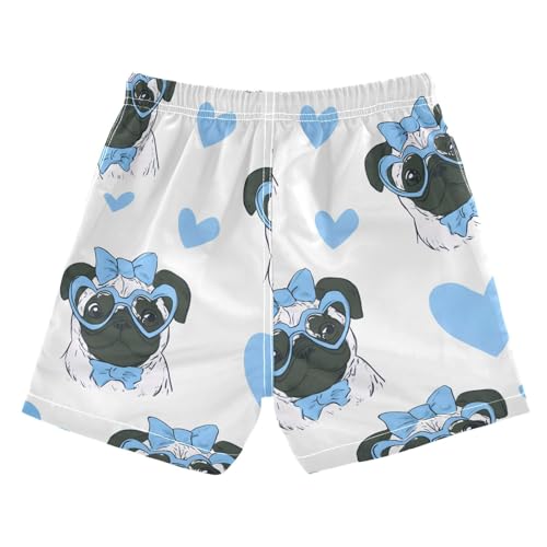 OREZI Boys Swim Trunk Blue Puppy Pattern Bathing Suit Swim Shorts for Toddler Kids Teens2