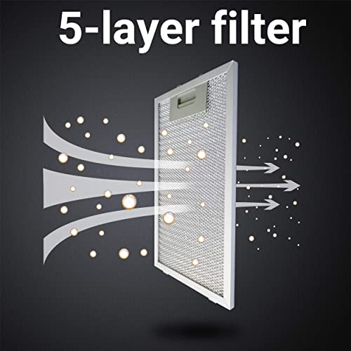 CIARRA-CBC6S506-Campana-Extractora-Cocina-60-cm-370-mh-70W-3-Velocidades-Recirculacion-por-Filtro-de-Carbon-CBCF004-Acero-Inox