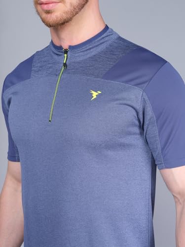 Image of TECHNOSPORT Men's Slim Fit Active T-Shirt - (MTP512 P) Pack of 1