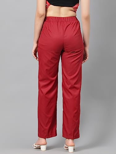 Image of KOTTY Women's Structured Pleat Front Straight Fit Pants