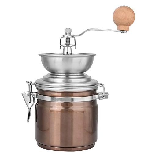 Manual Coffee Grinder, Spice Nuts Grinding Mill, Entry Level Espresso Hand Burr Grinder, Coffee Gift for Office, Home, Camping