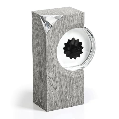 QuaHom Ferrofluid Speaker with Music Rhythm Magnetic Dancing Ferrofluid Display Lamp Magnet Fluid Speaker Liquid Toy Teenager Gifts for Desktop Audio Decor (Grey)