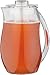 APS pichet à jus de fruits/pichet à eau - pichet pour boissons avec tube à eau glacée - dimensions : 13 x 19 cm, hauteur : 27 cm, volume : 2,8 l
