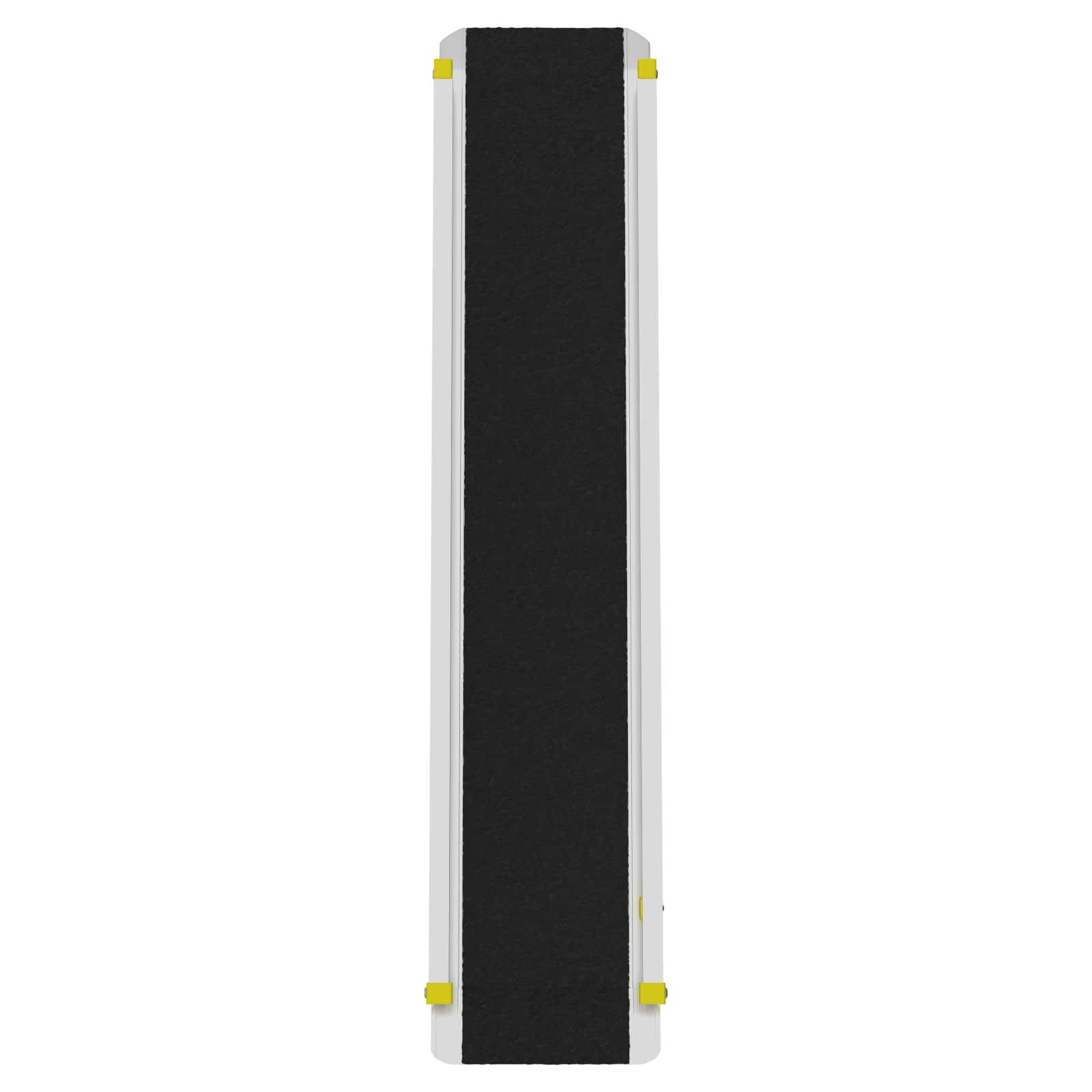 Rampa para silla de ruedas de aluminio negro, plegable, 2 unidades, 152 x 19 x 5,5 cm, capacidad de carga de 270 kg, antideslizante, para exteriores, rampa de carga, automóviles, motocicletas