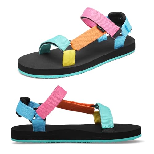 Image of Sport Walking Water Sandals for Women with Arch Support & Adjustable Straps Platform Sandals Women Height Increase