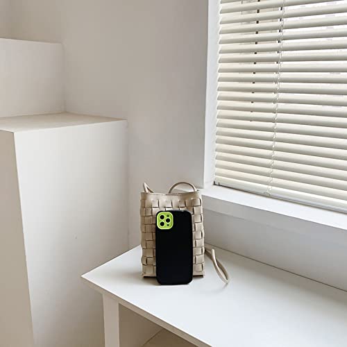 Image of Woven Small Crossbody Bags Cell Phone Purse for Women Teen Girls Small Shoulder Phone Bag