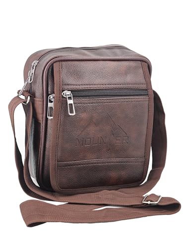 Image of Stylish PU-Leather Sling Cross Body Travel Office Messenger One Side Shoulder Bag for Men, Women & Boy