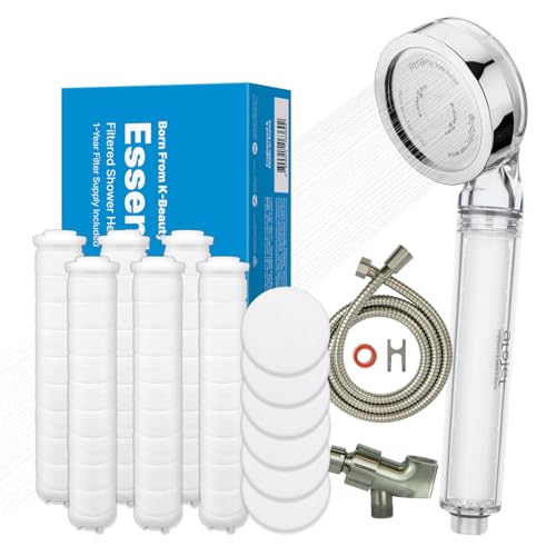 ATOJET Essential Everyday Shower Ritual Elevating Koreas Beauty Legacy High-Purity Sediment Filters for Softer Skin & Smoother Hair | 1 Year Advanced Filtration Set (JNE100-SET-1YR)