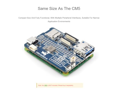 Placa base para Raspberry Pi CM5 con múltiples interfaces periféricas de datos 3