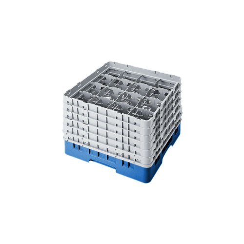 Camrack Glass Rack, W/6 Extenders, Full Size, 16 Compartments, 4-3/8'' Max. Dia., 12-5/8'' Max. (2 Pieces/Unit)