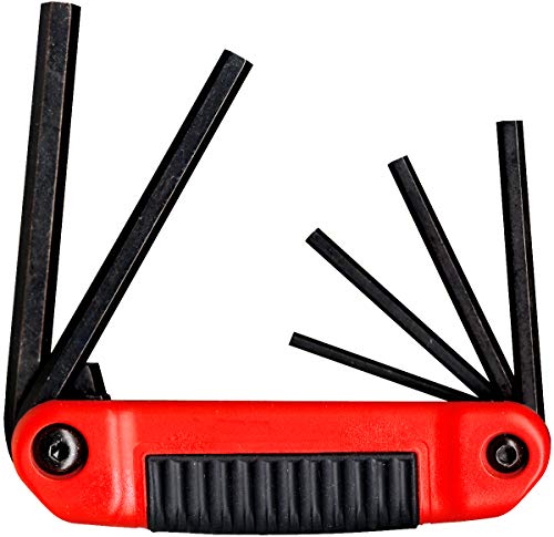 Eklind 25611 Ergo-Fold Fold-Up Hex Key Allen Wrench - 6Pc Set Sae Inch Sizes 5/32-3/8