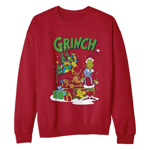 Isaac Morris Limited The Grinch Kids and Adult Sized Crewneck Sweatshirt2