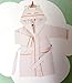 Bassetti - Peignoir enfant avec capuche Unimagic avec P1 rose taille 0/2 ans - Éponge Velour en pur coton hydrophile.