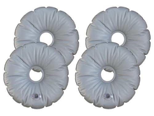Hitopin 4 Pezzi Sacchetto del Peso dell'Acqua Rotondo, Peso Base per Sacca d'Acqua, Sacchetto Peso Acqua, Borsa per Pesi Base Bandiera, Borsa per Il Peso della Base, per Esterno, Balcone