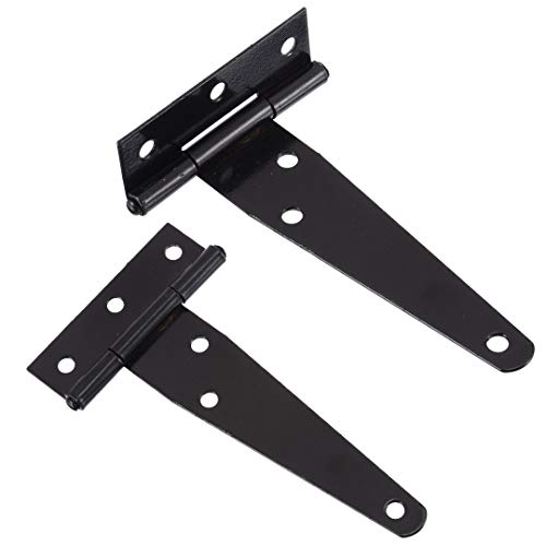 Las bisagras de la puerta de hardware 4 pulgadas / 6 pulgadas en forma de T / 8 pulgadas de bisagra de las bisagras caseta de jardín de madera Puerta de Bisagra Herramientas de la carpintería de muebl