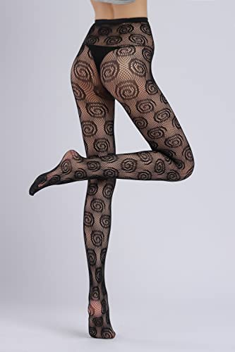 Image of Sahabowi Women Tights, Sheer High Waist Pantyhose, Vintage Control Top Stockings, Siwa7