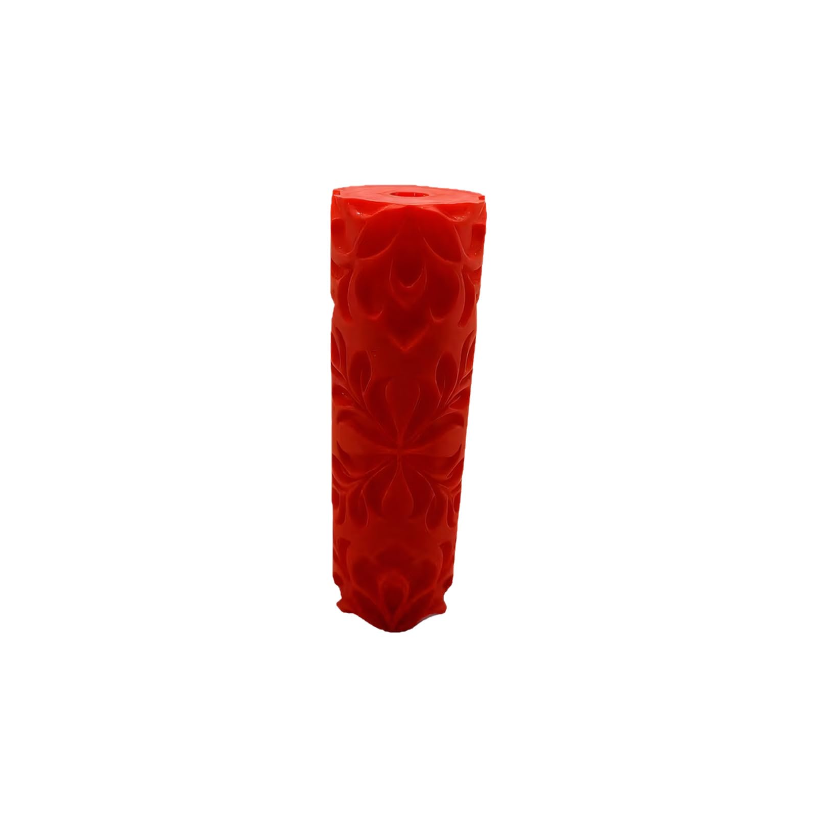 Ceramic Clay Embossing Tool Roller with Floral Relief Texture for Pottery Projects, Tables and Workshops Pottery Texture Roller Damascus Clay Embossing Tool Floral Pattern Ceramic Stamper