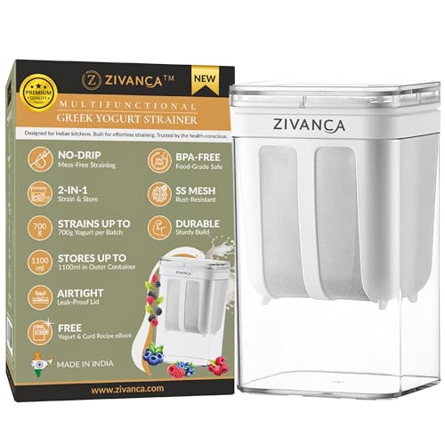 Premium Hung Curd Maker & Yogurt Filter Strainer, Greek Yogurt Ma...