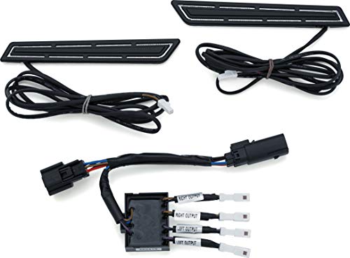 Kuryakyn L.E.D. Saddlebag Hinge Accents for '14-'19 Touring, Satin Black