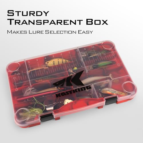 Image of KastKing Tackle Boxes, Plastic Box, Plastic Storage Organizer Box with Removable Dividers - Fishing Tackle Storage - Box Organizer - 2 Packs /4 Packs Tackle Trays - Parts Box