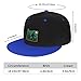 Oregon Bigfoot Sasquatch Children Flat Brim Contrast Hip Hop Hat Big Kid Flat Bill Adjustable Snapback Sport Cap Blue