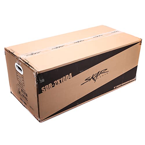 Image of Skar Audio Dual 10 inch 2400W Loaded Sdr Series Vented Subwoofer Enclosure | SDR-2X10D4, Dual 10 inch D4 Loaded Enclosure