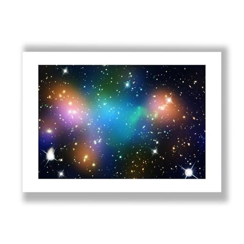 Hubble Télescope Abell 520 cadeau idéal passionné astronomie poster mat XL