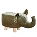 WYF Tabourets Tabouret Tabouret Lavable en Bois Massif CréAtif Animal Elephant Design - Tabouret Lavable - Marron