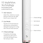 T3 SinglePass StyleMax Professional 1" Ceramic Flat Iron with Custom Heat Automation, 9 Heat Settings, Longer Ceramic Plates, for Straightening, Waving, Curling & Styling - Image 2