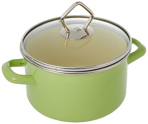 Krüger Fleischtopf Juist 16 cm, Emaille, Pastell-grün